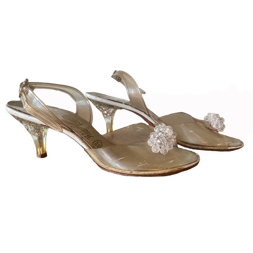 Vintage Hannahson's Lucite Rhinestone Heels